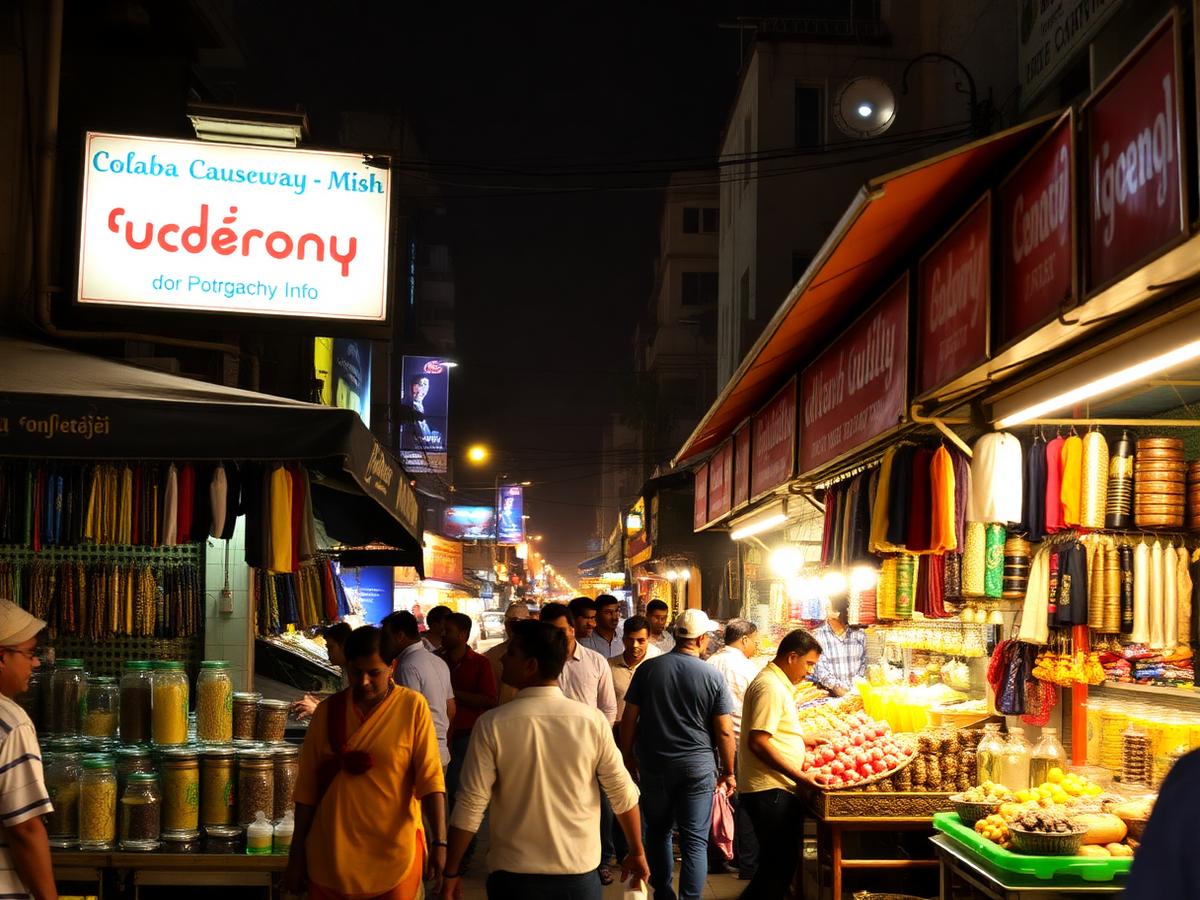 Colaba Causeway Market near Hotel Ozone Inn